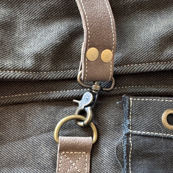 NWOT, Olive Green Canvas Backpack - Picture 4 of 8